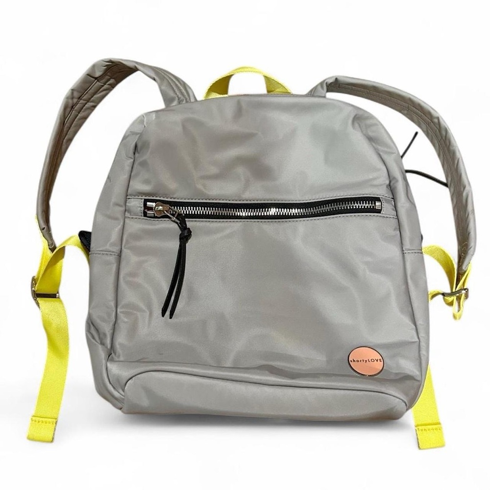 Gray and Yellow shortyLOVE small Backpack